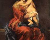 巴托洛梅 埃斯特班 牟利罗 : Virgin and Child with a Rosary